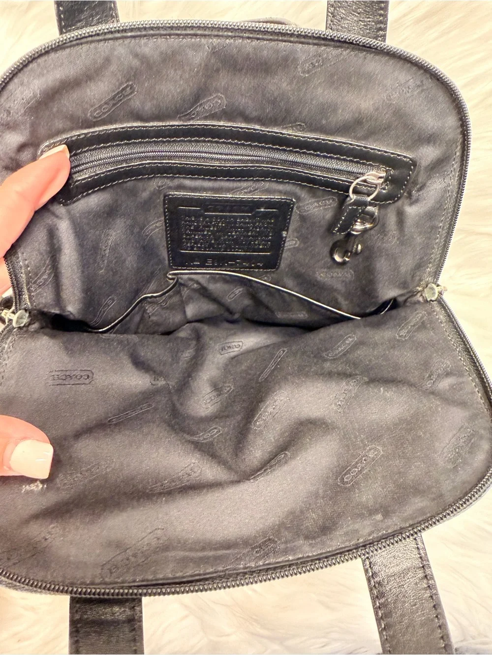 Vintage - Coach Mercer Grey Nylon Backpack